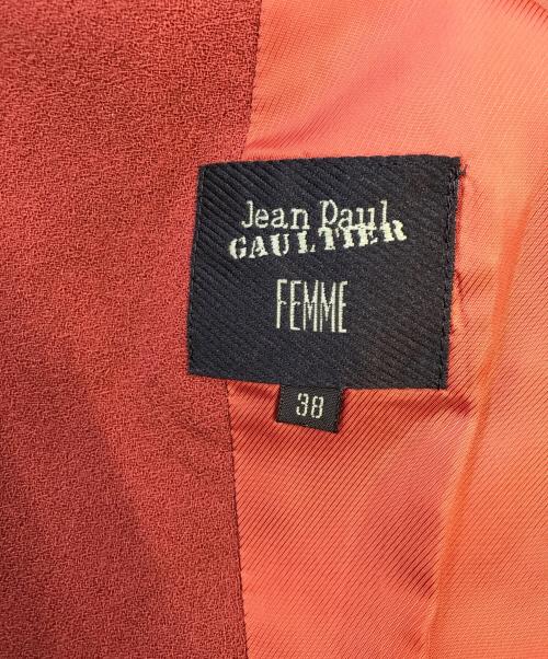 Jean Paul Gaultier FEMME（ジャンポールゴルチエ フェム）Jean Paul Gaultier FEMME (ジャンポールゴルチエ フェム) セットアップ レッド サイズ:38の古着・服飾アイテム