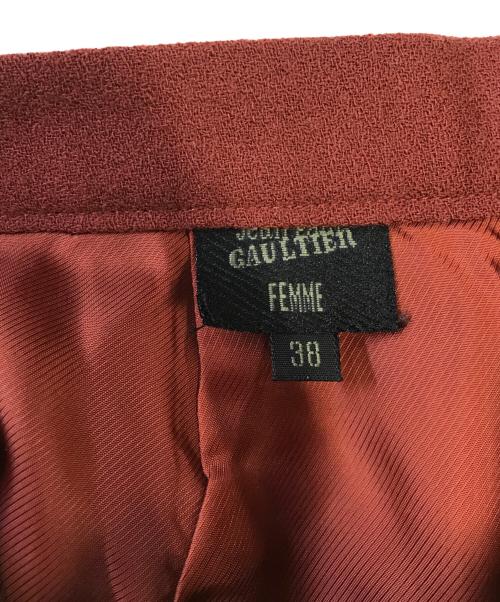 Jean Paul Gaultier FEMME（ジャンポールゴルチエ フェム）Jean Paul Gaultier FEMME (ジャンポールゴルチエ フェム) セットアップ レッド サイズ:38の古着・服飾アイテム