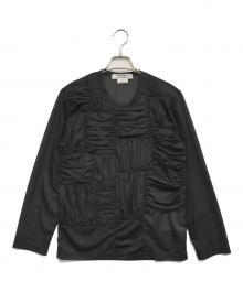 COMME des GARCONS COMME des GARCONS（コムデギャルソン コムデギャルソン）の古着「テクスチャード トップ」｜ブラック