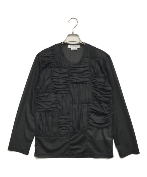 COMME des GARCONS COMME des GARCONS（コムデギャルソン コムデギャルソン）COMME des GARCONS COMME des GARCONS (コムデギャルソン コムデギャルソン) テクスチャード トップ ブラック サイズ:Ｍの古着・服飾アイテム