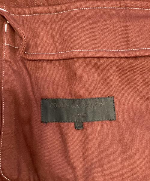 COMME des GARCONS HOMME（コムデギャルソン オム）COMME des GARCONS HOMME (コムデギャルソン オム) 片袖切替テーラードジャケット レッド サイズ:Ｍの古着・服飾アイテム