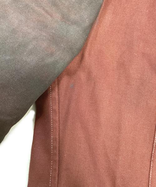 COMME des GARCONS HOMME（コムデギャルソン オム）COMME des GARCONS HOMME (コムデギャルソン オム) 片袖切替テーラードジャケット レッド サイズ:Ｍの古着・服飾アイテム