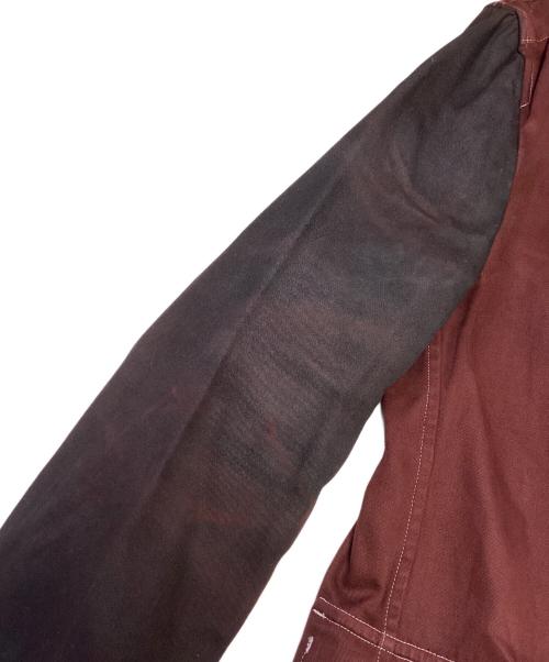 COMME des GARCONS HOMME（コムデギャルソン オム）COMME des GARCONS HOMME (コムデギャルソン オム) 片袖切替テーラードジャケット レッド サイズ:Ｍの古着・服飾アイテム