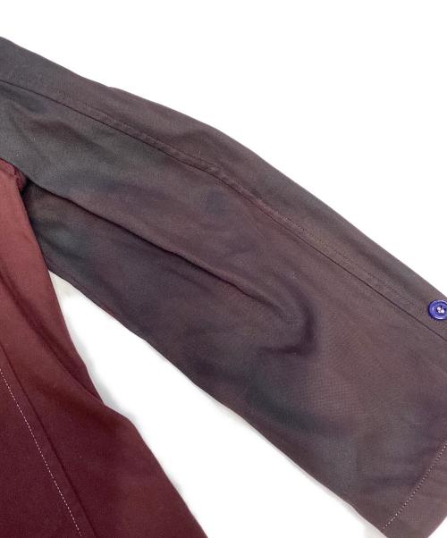 COMME des GARCONS HOMME（コムデギャルソン オム）COMME des GARCONS HOMME (コムデギャルソン オム) 片袖切替テーラードジャケット レッド サイズ:Ｍの古着・服飾アイテム