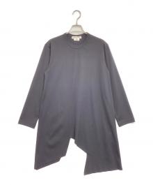 COMME des GARCONS（コムデギャルソン）の古着「変形ロングカットソー」｜ブラック