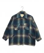 MELTONメルトン）の古着「ウールチェックジャケット」｜ブルー×グレー