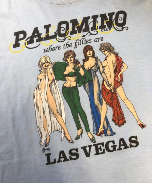 WINTERLAND（ウィンターランド）WINTERLAND (ウィンターランド) プリントTシャツ スカイブルー サイズ:Lの古着・服飾アイテム