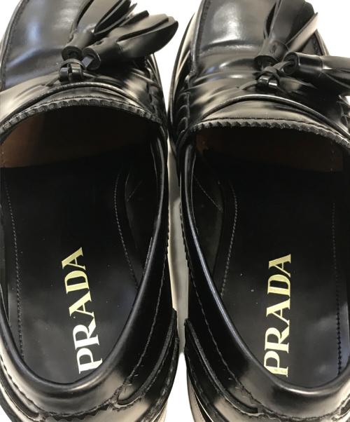 PRADA（プラダ）PRADA (プラダ) タッセルローファー ブラック サイズ:5.5の古着・服飾アイテム