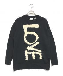 BURBERRY（バーバリー）の古着「オーバーサイズクルーネックニット」｜ブラック