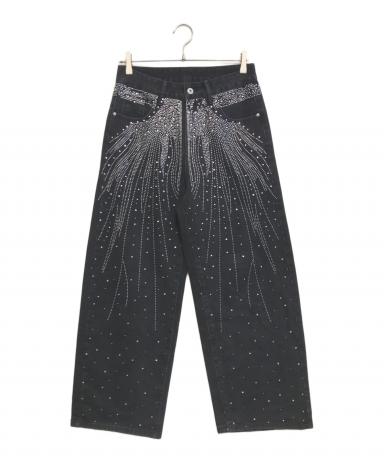 パンツ OPIUM Rhinestone wide buggy denim OPIUM Rhinestone wide buggy denim - メルカリ