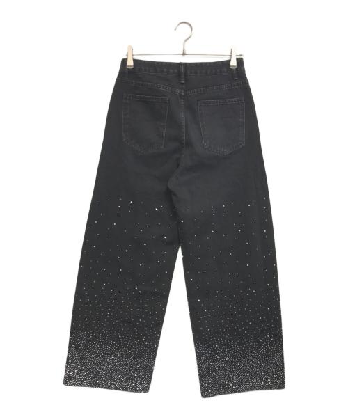 OPIUM（オピウム）OPIUM (オピウム) Rhinestone Wide Baggy Pants ブラック サイズ:Ｍの古着・服飾アイテム