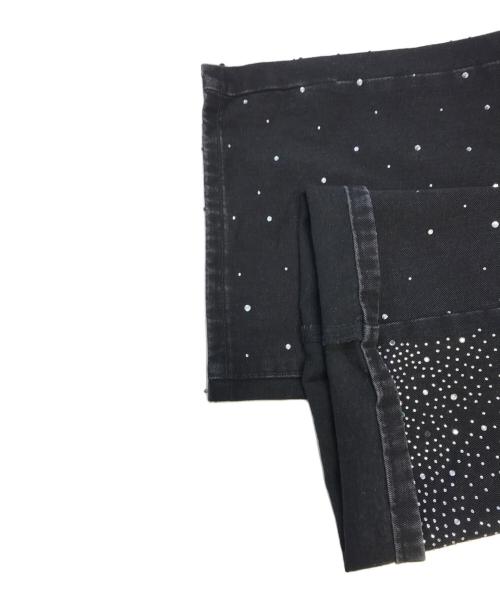 OPIUM（オピウム）OPIUM (オピウム) Rhinestone Wide Baggy Pants ブラック サイズ:Ｍの古着・服飾アイテム