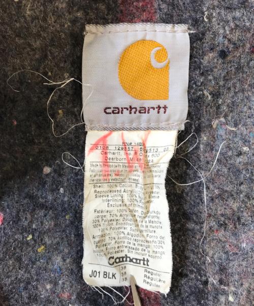 CarHartt（カーハート）CarHartt (カーハート) デトロイトジャケット ブラック サイズ:38の古着・服飾アイテム