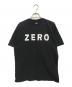 zero skateboards（ゼロスケートボード）の古着「プリントTシャツ」｜ブラック