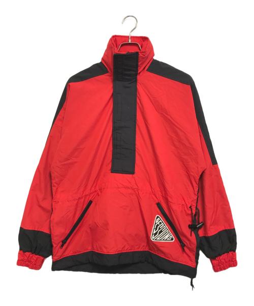 SESSIONS（セッションズ）SESSIONS (セッションズ) ナイロンアノラックジャケット レッド サイズ:Sの古着・服飾アイテム