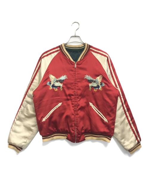 TAILOR 東洋（テーラー東洋）TAILOR 東洋 (テーラー東洋) リバーシブルスカジャン レッド サイズ:Lの古着・服飾アイテム