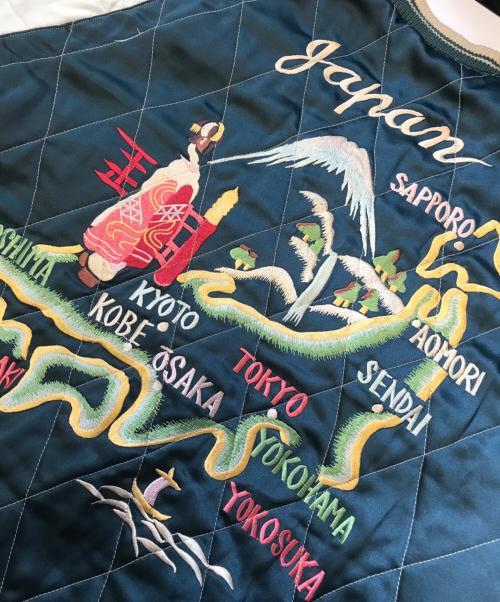 TAILOR 東洋（テーラー東洋）TAILOR 東洋 (テーラー東洋) リバーシブルスカジャン レッド サイズ:Lの古着・服飾アイテム