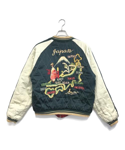 TAILOR 東洋（テーラー東洋）TAILOR 東洋 (テーラー東洋) リバーシブルスカジャン レッド サイズ:Lの古着・服飾アイテム