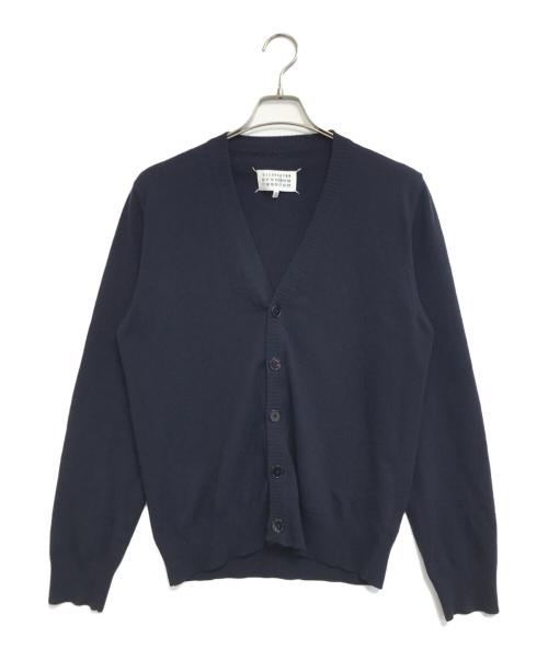 Maison Margiela（メゾンマルジェラ）Maison Margiela (メゾンマルジェラ) エルボーパッチカーディガン ネイビー サイズ:Ｍの古着・服飾アイテム