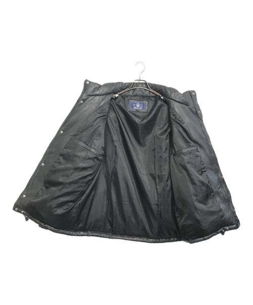 AVIREX（アヴィレックス）AVIREX (アヴィレックス) レザーダウンジャケット ブラック サイズ:Lの古着・服飾アイテム