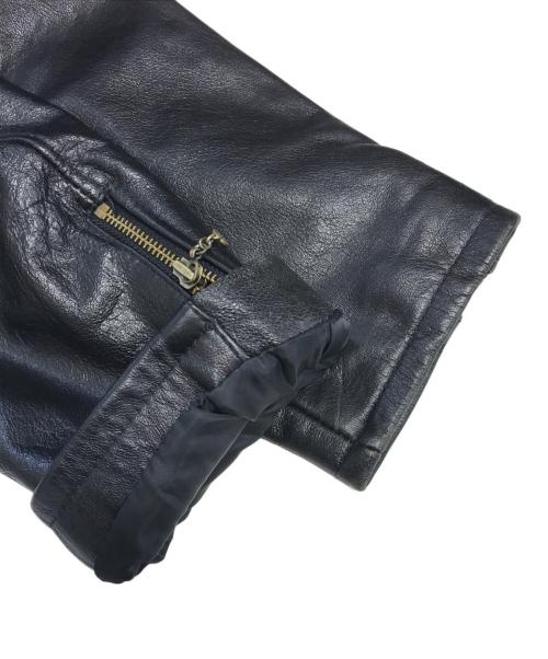 AVIREX（アヴィレックス）AVIREX (アヴィレックス) レザーライダースジャケット ブラック サイズ:44の古着・服飾アイテム