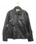 AVIREX（アヴィレックス）の古着「レザーライダースジャケット」｜ブラック