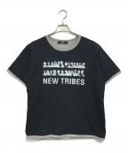 RAF BY RAF SIMONSラフバイ ラフシモンズ）の古着「NEW TRIBES Tシャツ」｜ネイビー
