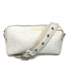 Jean Paul GAULTIERジャンポールゴルチェ）の古着「総柄ロゴウエストバッグ」｜ホワイト