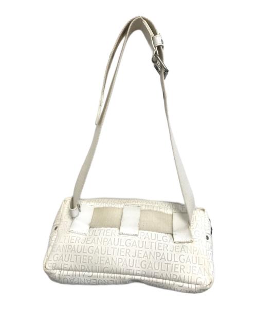 Jean Paul GAULTIER（ジャンポールゴルチェ）Jean Paul GAULTIER (ジャンポールゴルチェ) 総柄ロゴウエストバッグ ホワイト サイズ:表記なしの古着・服飾アイテム