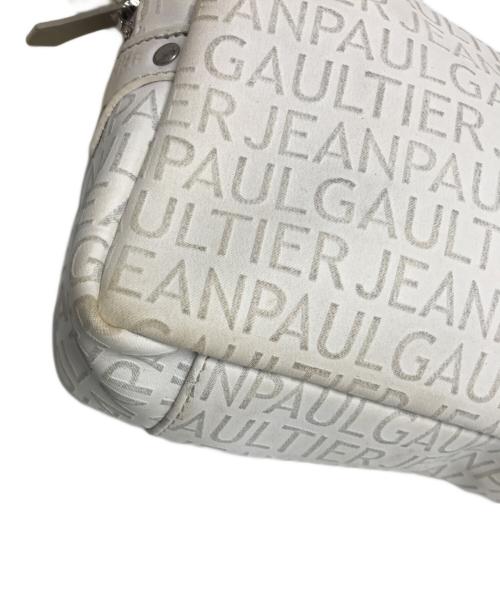 Jean Paul GAULTIER（ジャンポールゴルチェ）Jean Paul GAULTIER (ジャンポールゴルチェ) 総柄ロゴウエストバッグ ホワイト サイズ:表記なしの古着・服飾アイテム