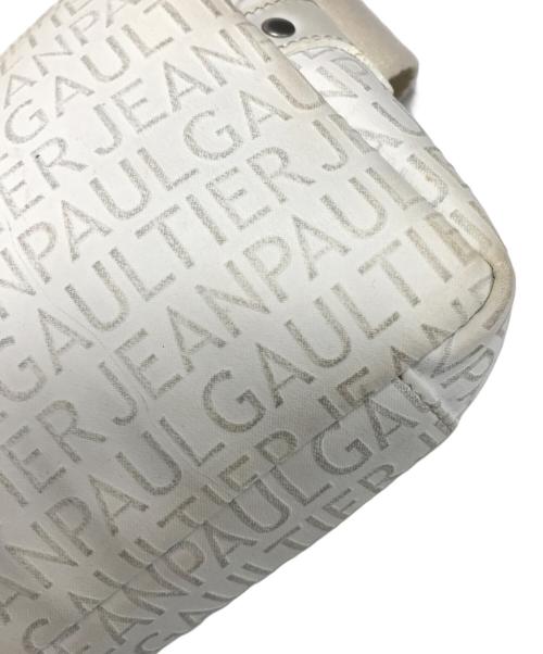 Jean Paul GAULTIER（ジャンポールゴルチェ）Jean Paul GAULTIER (ジャンポールゴルチェ) 総柄ロゴウエストバッグ ホワイト サイズ:表記なしの古着・服飾アイテム
