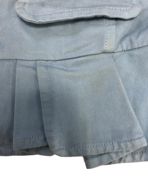 MIU MIU（ミュウミュウ）MIU MIU (ミュウミュウ) フリルデザインジップジャケット スカイブルー サイズ:44の古着・服飾アイテム