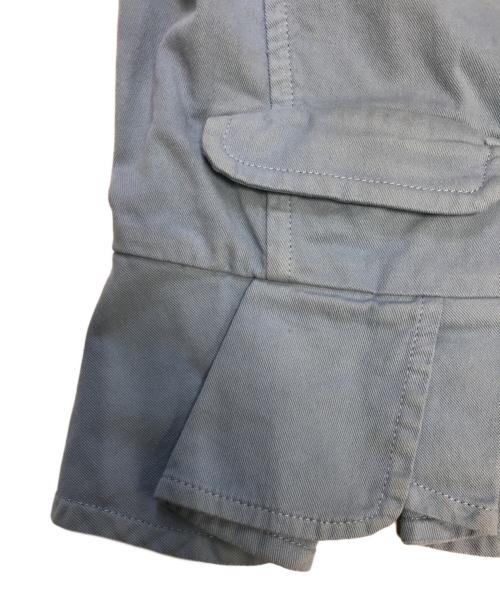 MIU MIU（ミュウミュウ）MIU MIU (ミュウミュウ) フリルデザインジップジャケット スカイブルー サイズ:44の古着・服飾アイテム