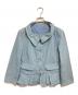 MIU MIU（ミュウミュウ）の古着「フリルデザインジップジャケット」｜スカイブルー