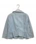 MIU MIU (ミュウミュウ) フリルデザインジップジャケット スカイブルー サイズ:44：18000円