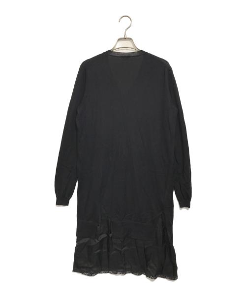 MIU MIU（ミュウミュウ）MIU MIU (ミュウミュウ) カシミヤレイヤードワンピース ブラック サイズ:40の古着・服飾アイテム