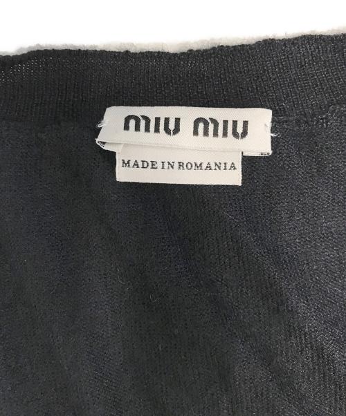 MIU MIU（ミュウミュウ）MIU MIU (ミュウミュウ) カシミヤレイヤードワンピース ブラック サイズ:40の古着・服飾アイテム