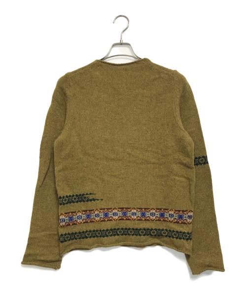 DRIES VAN NOTEN（ドリスヴァンノッテン）DRIES VAN NOTEN (ドリスヴァンノッテン) ノルディックセーター グリーン サイズ:Ｍの古着・服飾アイテム