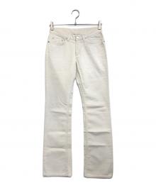 HELMUT LANG（ヘルムートラング）の古着「フレアコーデュロイパンツ」｜ホワイト