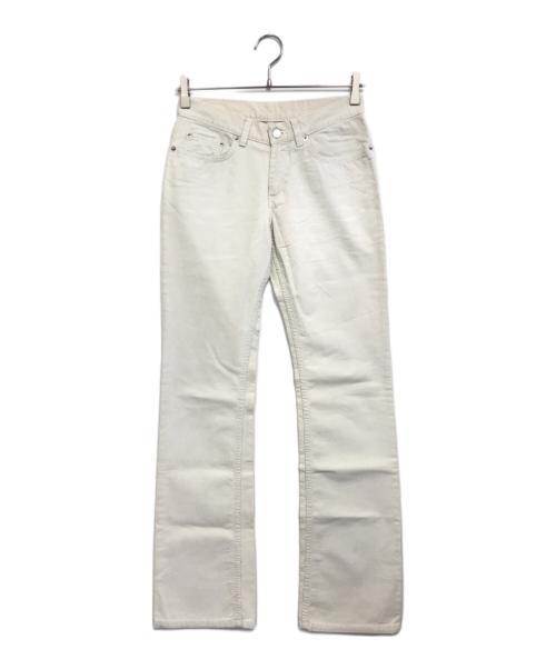 HELMUT LANG（ヘルムートラング）HELMUT LANG (ヘルムートラング) フレアコーデュロイパンツ ホワイト サイズ:26の古着・服飾アイテム