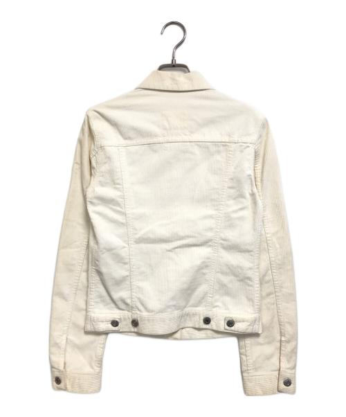 HELMUT LANG（ヘルムートラング）HELMUT LANG (ヘルムートラング) コーデュロイトラッカージャケット ホワイト サイズ:36の古着・服飾アイテム