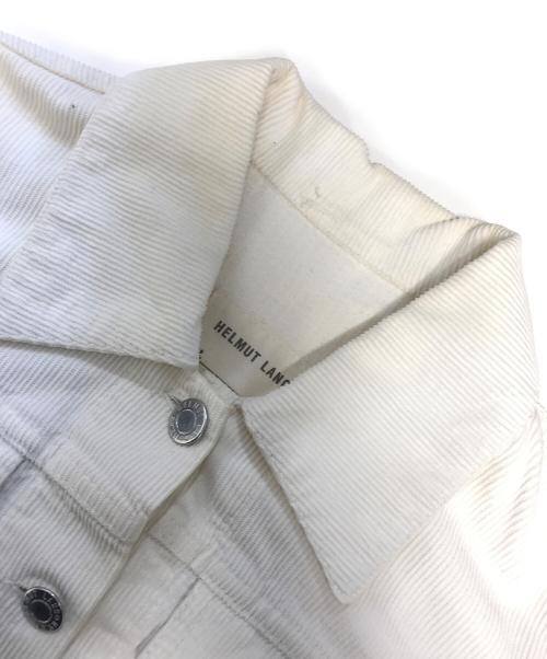 HELMUT LANG（ヘルムートラング）HELMUT LANG (ヘルムートラング) コーデュロイトラッカージャケット ホワイト サイズ:36の古着・服飾アイテム
