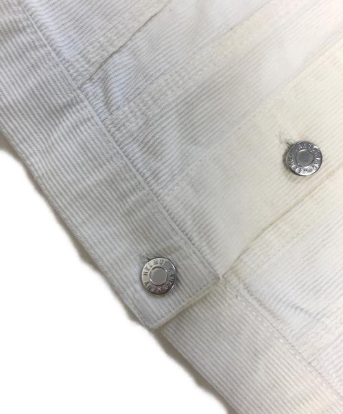 HELMUT LANG（ヘルムートラング）HELMUT LANG (ヘルムートラング) コーデュロイトラッカージャケット ホワイト サイズ:36の古着・服飾アイテム