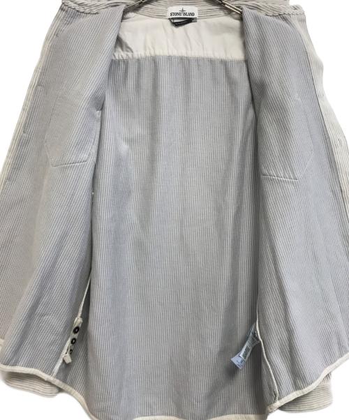 STONE ISLAND（ストーンアイランド）STONE ISLAND (ストーンアイランド) Corduroy Logo Shirt グレー サイズ:XLの古着・服飾アイテム
