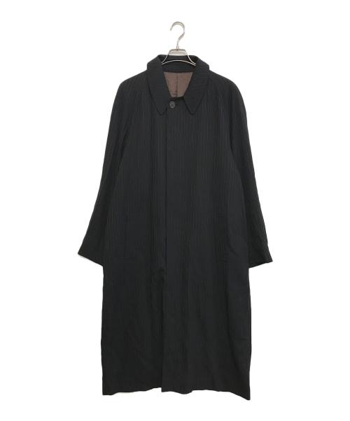 Jean Paul GAULTIER CLASSIQUE（ジャンポールゴルチエクラシック）Jean Paul GAULTIER CLASSIQUE (ジャンポールゴルチエクラシック) ストライプスーパーロングコート ブラック サイズ:48の古着・服飾アイテム
