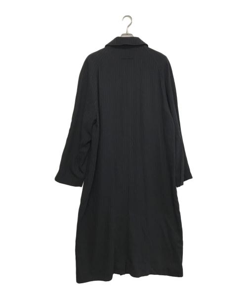 Jean Paul GAULTIER CLASSIQUE（ジャンポールゴルチエクラシック）Jean Paul GAULTIER CLASSIQUE (ジャンポールゴルチエクラシック) ストライプスーパーロングコート ブラック サイズ:48の古着・服飾アイテム