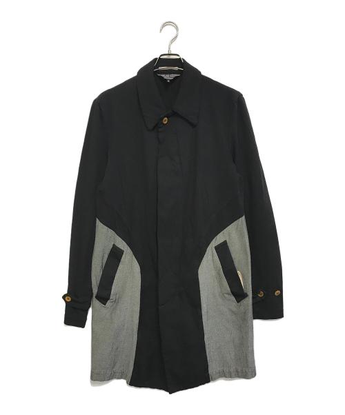 COMME des GARCONS HOMME PLUS EVER GREEN（コムデギャルソンオムプリュス エバーグリーン）COMME des GARCONS HOMME PLUS EVER GREEN (コムデギャルソンオムプリュス エバーグリーン) 切替コート ブラック サイズ:Ⅿの古着・服飾アイテム