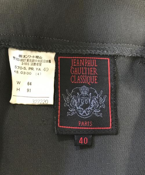 Jean Paul GAULTIER CLASSIQUE（ジャンポールゴルチエクラシック）Jean Paul GAULTIER CLASSIQUE (ジャンポールゴルチエクラシック) トリアセテートパンツ カーキ サイズ:40の古着・服飾アイテム