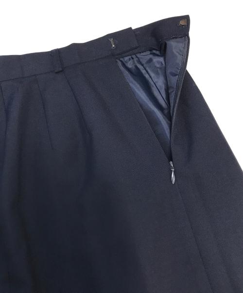 JUNIOR GAULTIER（ジュニアゴルチエ）JUNIOR GAULTIER (ジュニアゴルチエ) ウールブレンドスカート ネイビー サイズ:40の古着・服飾アイテム