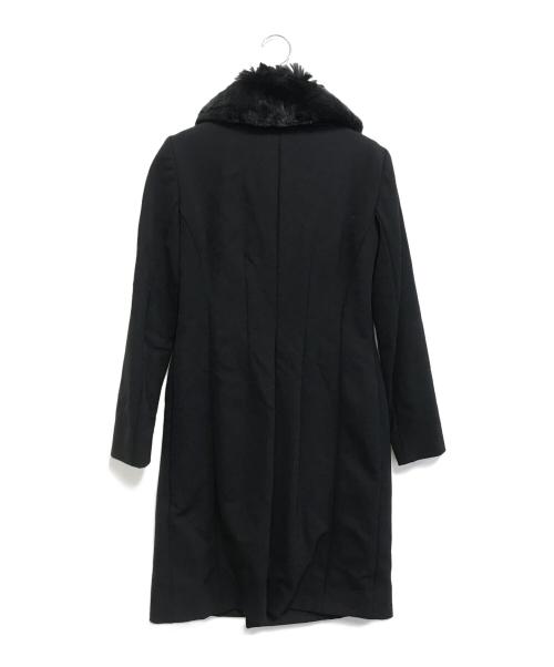 PRADA SPORTS（プラダスポーツ）PRADA SPORTS (プラダスポーツ) ファー付ダブルコート ブラック サイズ:40の古着・服飾アイテム